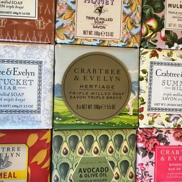 Crabtree and Evelyn boxed soaps NWT - Picture 3 of 5